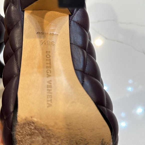 Bottega Veneta Quilted Mules in Brown and Gold - Picture 5 of 6